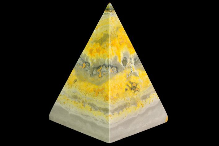 Polished Bumblebee Jasper Pyramid - Indonesia #114997